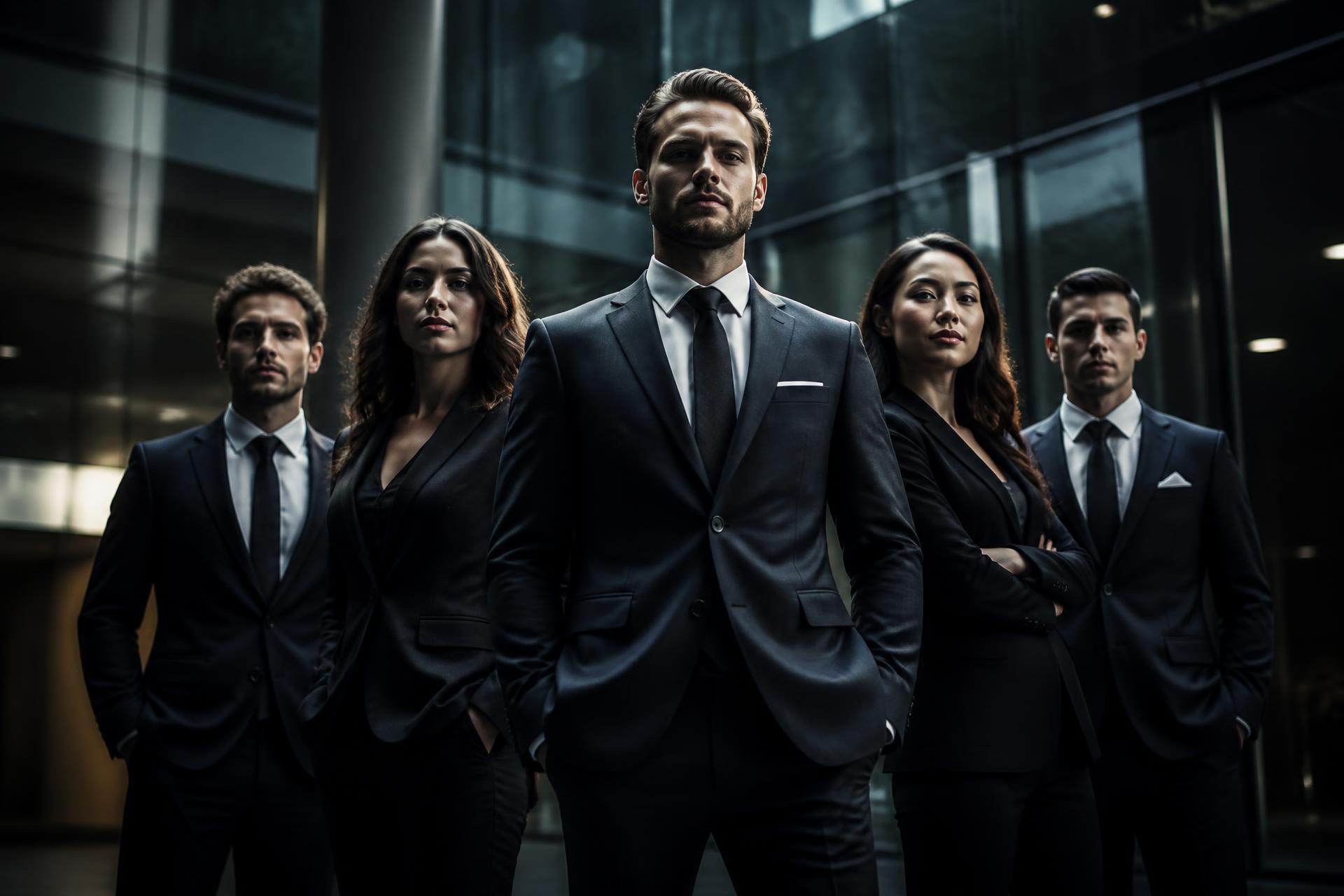 Silverback FEX sales team standing together in an office lobby
